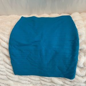 Light blue mini skirt